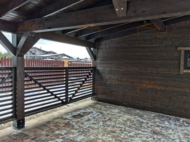 Навес односкатный с хозблоком УСАДЬБА — Фото 3