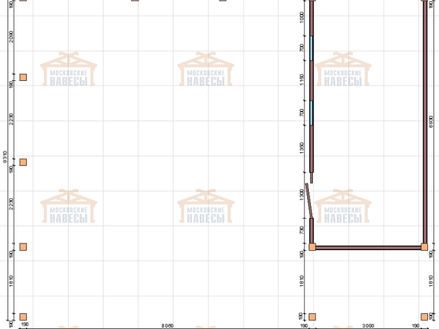 Навес для двух машин с хозблоком ВИКИНГ 2.0 — Фото 13