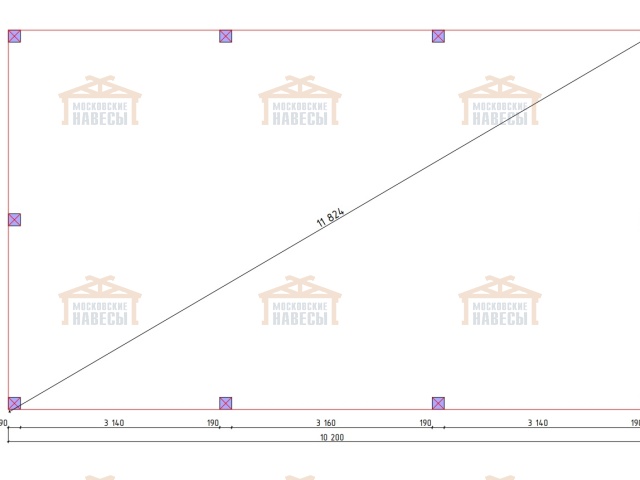 Навес односкатный для автомобилей ОСТИН — Фото 9