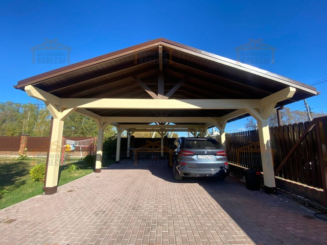 Деревянный навес РУБЛЕВСКИЙ — Фото 6