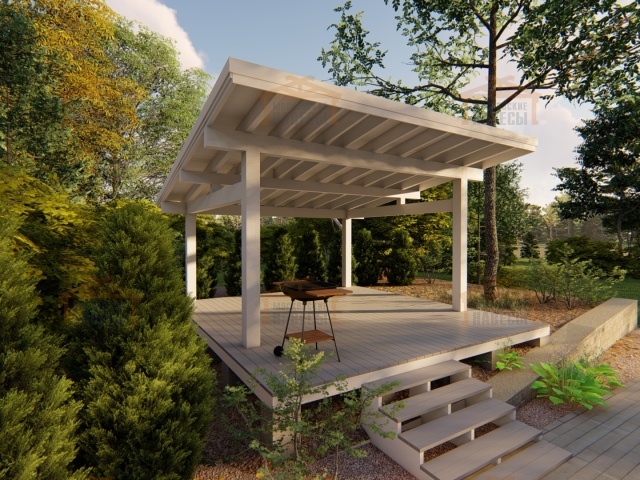 НАВЕС-БЕСЕДКА ВЕРСАЛЬ — Фото 3