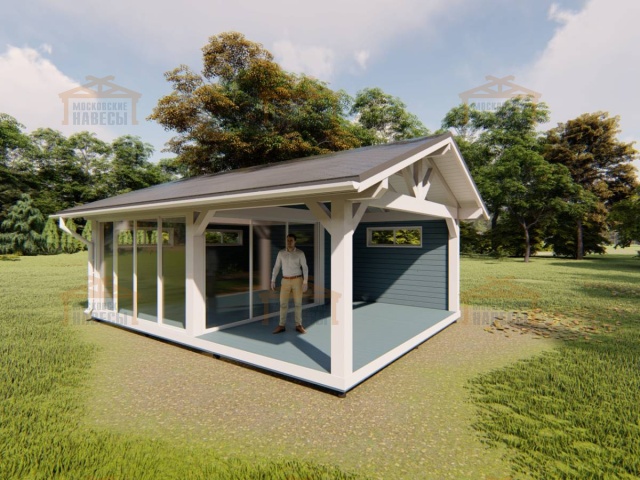 Застекленная беседка БУРЕВЕСТНИК — Фото 11