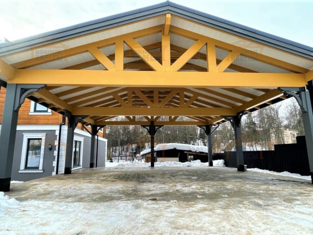 Навес для двух машин НАПОЛЕОН — Фото 5