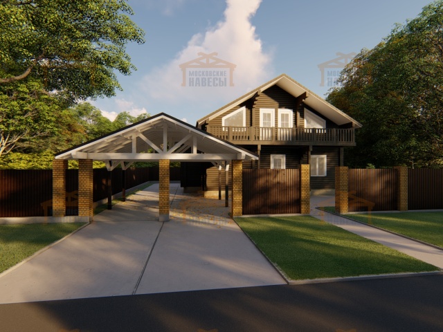 Навес для автомобилей АРКТУР — Фото 7