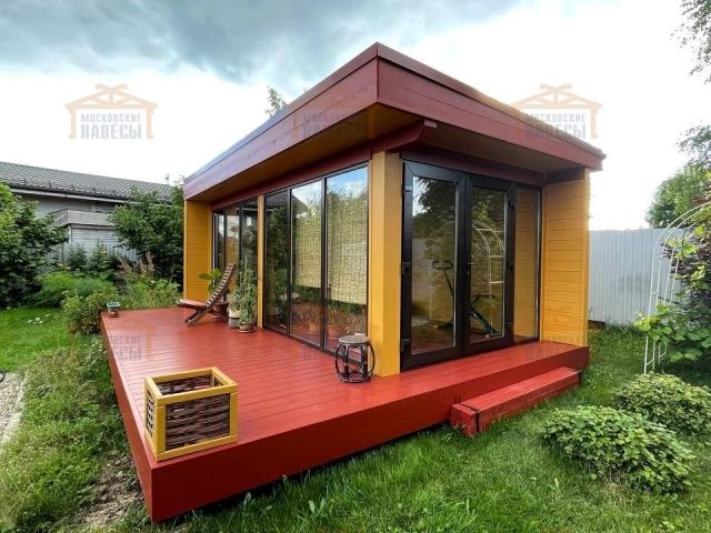 Застекленная беседка САДОВЫЙ ОФИС — Фото 3