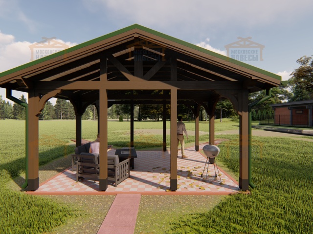 НАВЕС ДЛЯ БАРБЕКЮ ТЕРРА — Фото 5