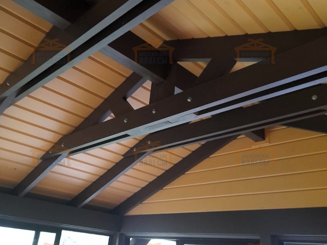 Застекленная беседка с хозблоком САКСОНИЯ — Фото 6