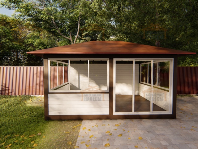 Застекленная беседка АКВИТАНИЯ 2.0 — Фото 4